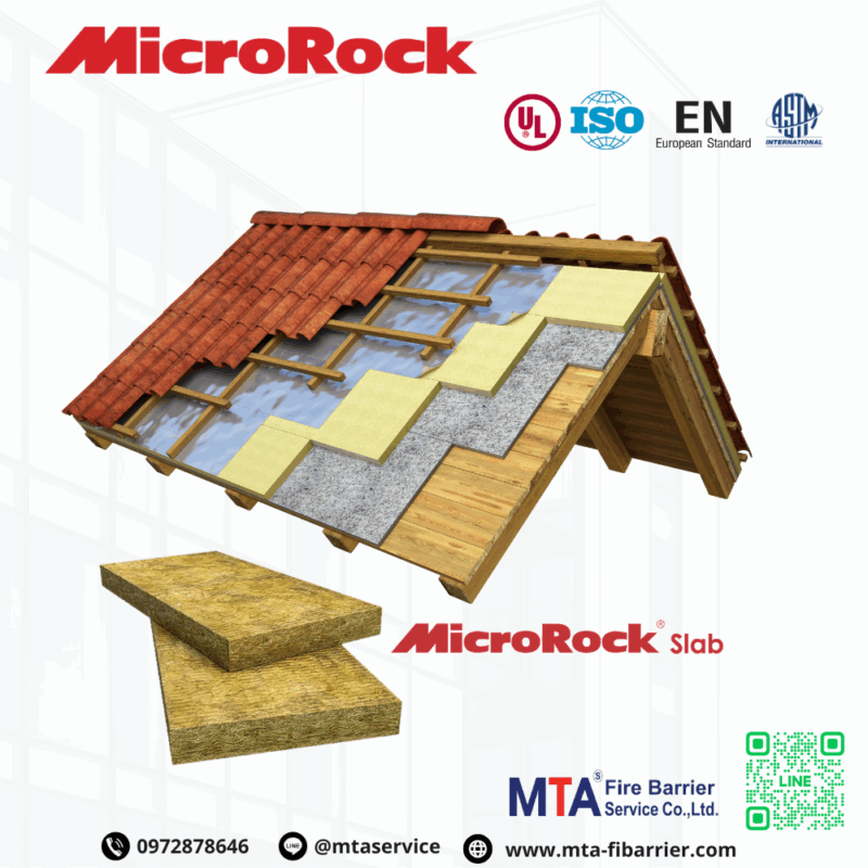 MicroRock ฉนวนใยหินแบบแผ่น รุ่น MicroRock Slab - Image 3